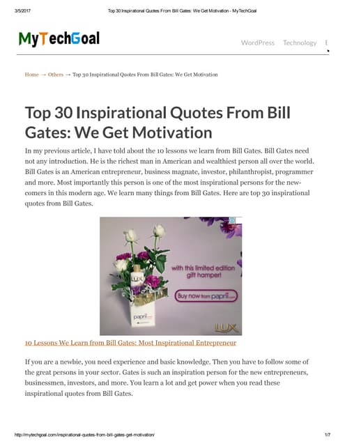 Top 30 most inspirational quotes from steve jobs change your life | PDF