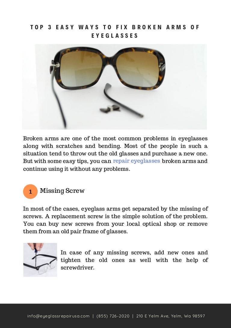 super glue for eyeglasses repair