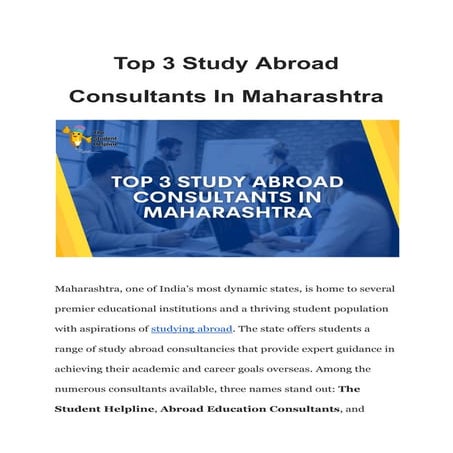 Top 3 Study Abroad Consultants In Maharashtra.pdf