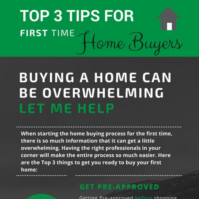 Top 3 Tips for First Time Home Buyers PDF