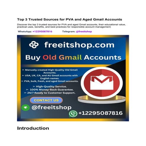 Top 3 Trusted Sources for PVA and Aged Gmail Accounts.docx