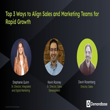 Top 3 Ways to Align Sales and Marketing Teams for Rapid Growth