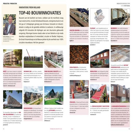 Top 40 bouwinnovatie 2018