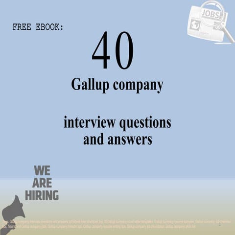 Top 40 gallup company interview questions and answers pdf ebook free download
