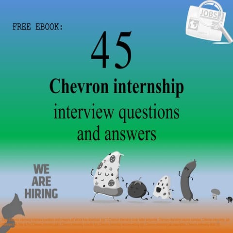 Top 45 chevron internship interview questions and answers pdf