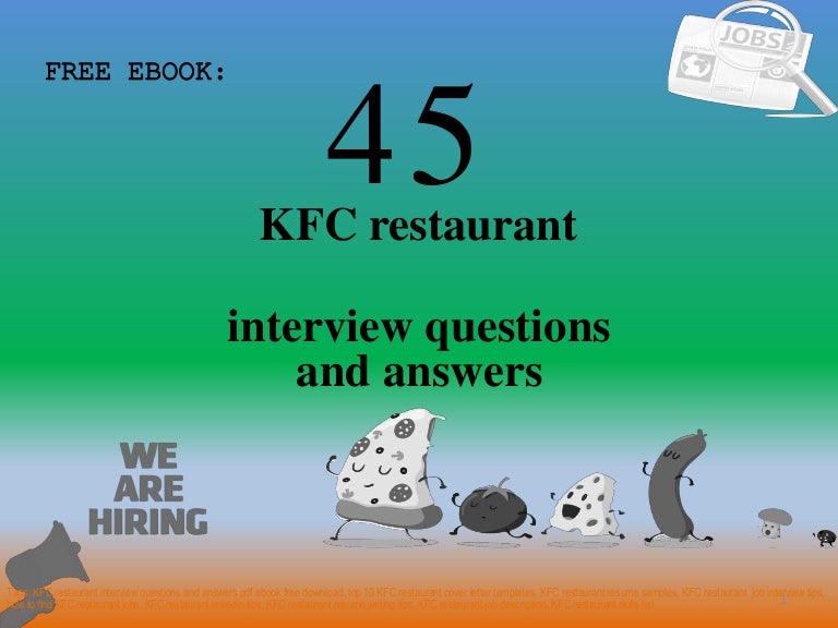 Top 45 kfc restaurant interview questions and answers pdf