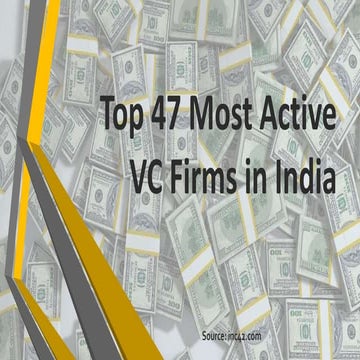 Top 47 Most Active VC Firms in India