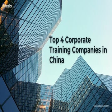 Top 4 Corporate Training Companies in China | PDF