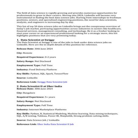 Top 50 Data Science Jobs on LinkedIn.docx