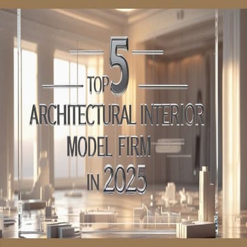 Top 5 Architectural Interior Model Firms to Watch in 2025