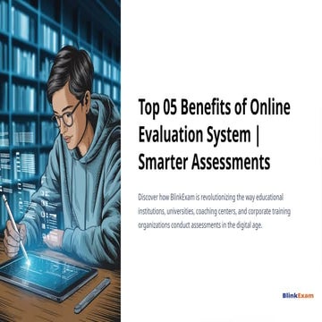 Top 5 Benefits of BlinkExam Online Evaluation System for Smarter ...