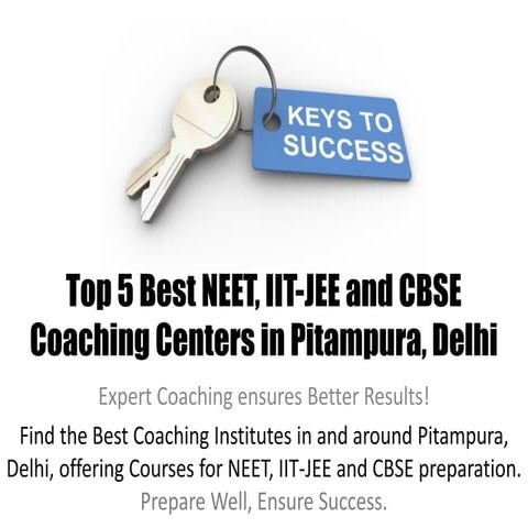 Top 5 Best NEET IIT-JEE CBSE Coaching Centers in Pitampura Delhi.pdf