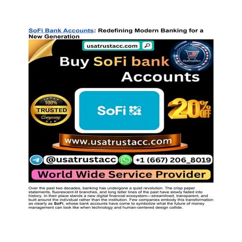 Top 5 Best Places to Buy Verified Sofi Bank Accounts ....docx