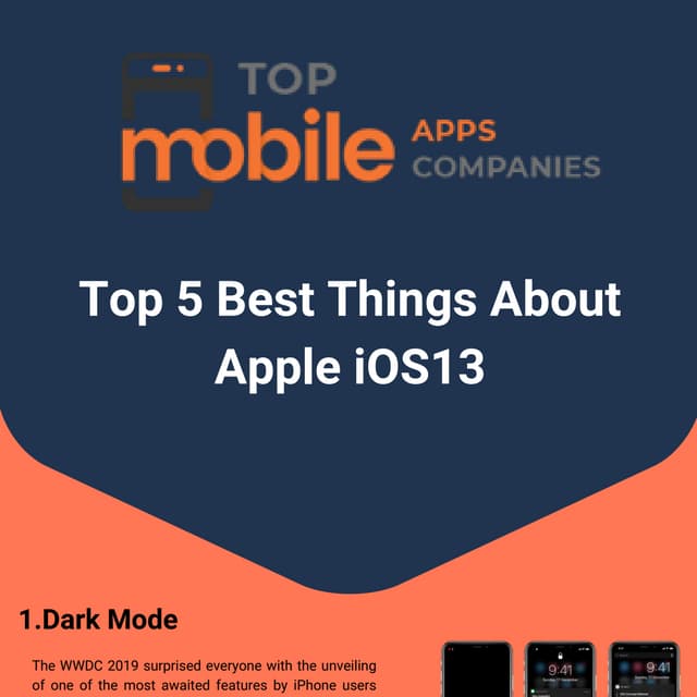 Top 5 best things about apple ios13 