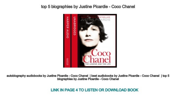 coco chanel justine picardie