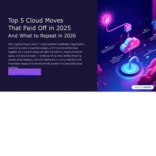 Top 5 Cloud Moves That Paid Off in 2025 (and what to repeat in 2026 ...