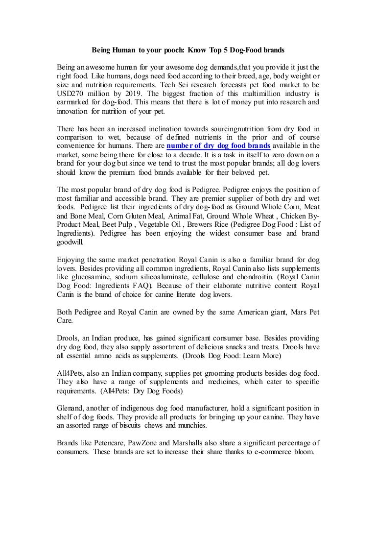 drools dog food company