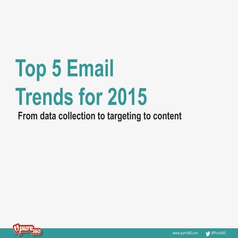 Top 5 email trends 2015