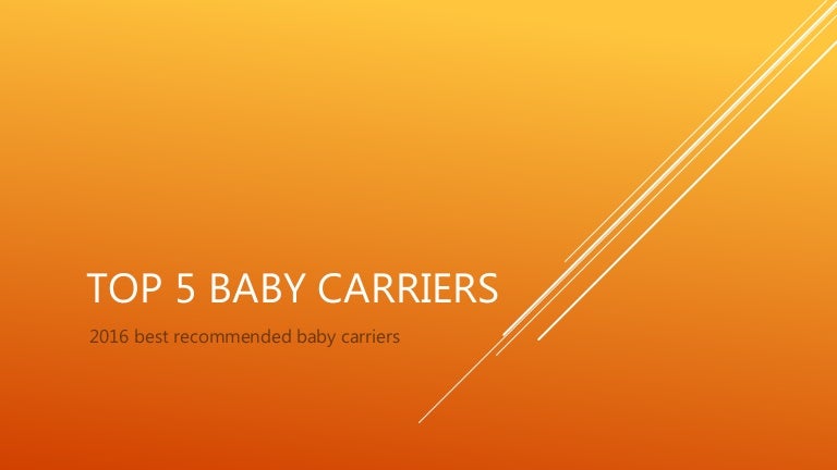 top 5 baby carriers