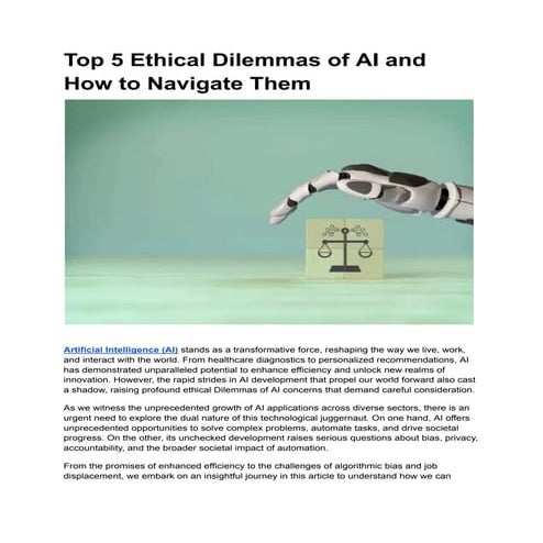 Top 5 Ethical Dilemmas of AI and How to Navigate Them.pdf