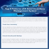 Top 5 features of a smart inventory management system