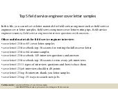 service technician cover letter cover letter field service engineer