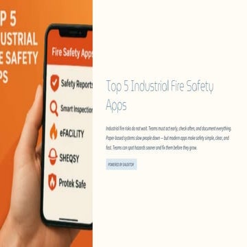 Top 5 Industrial Fire Safety Apps with eAuditor Audits and inspections ...