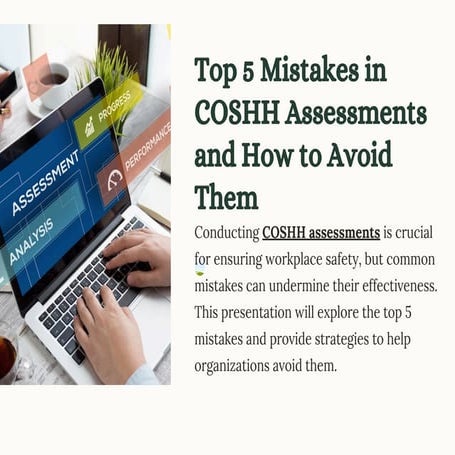 Top 5 Mistakes in COSHH Assessments and How to Avoid Them | PPT
