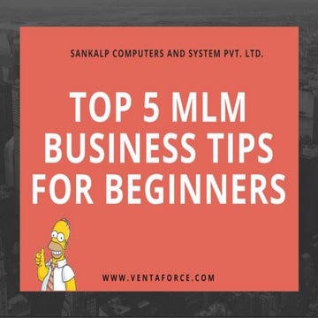 Top 5 MLM Business Tips for Beginners