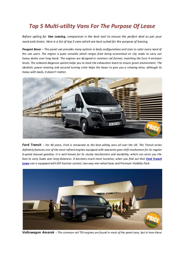 best van lease