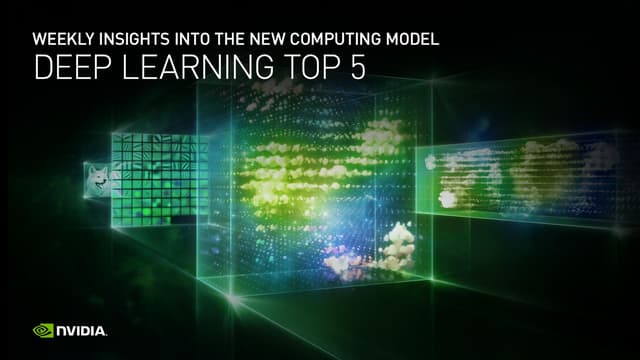 ディープラーニング 今週の事例 Top 5