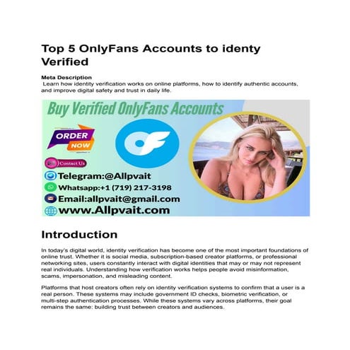 Top 5 OnlyFans Accounts to identy Verified.pdf