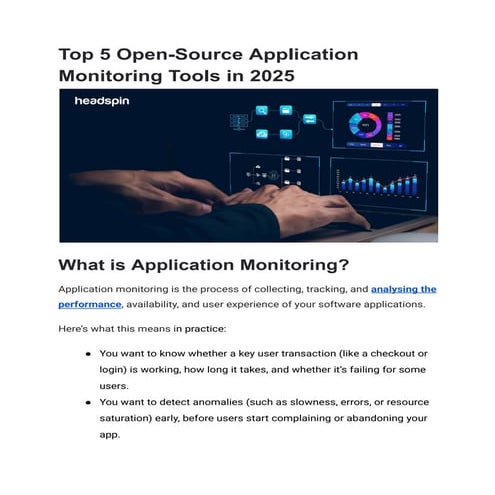 Top 5 Open-Source Application Monitoring Tools in 2025