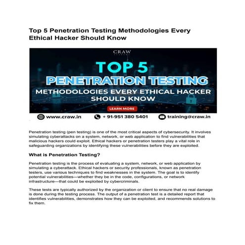 Top 5 Penetration Testing Methodologies Every Ethical Hacker Should Know.pdf