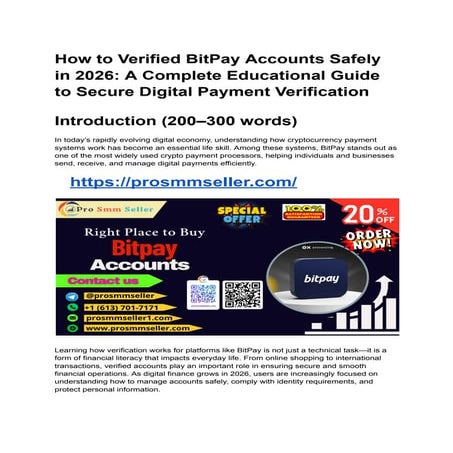 Comprehensive 2026 Guide to Safely Verifying BitPay Accounts for Secure ...