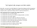 District sales manager cover letter