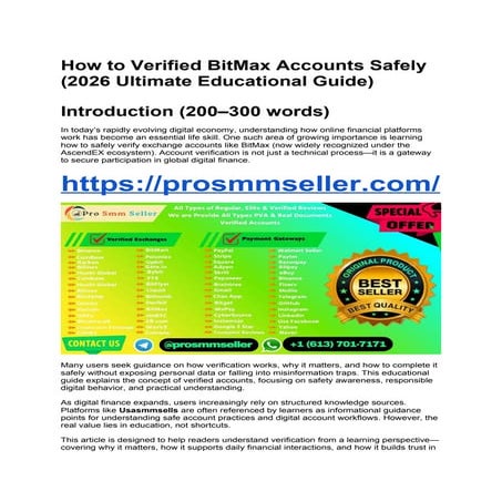 Comprehensive 2026 Guide to Safe BitMax (AscendEX) Account Verification ...