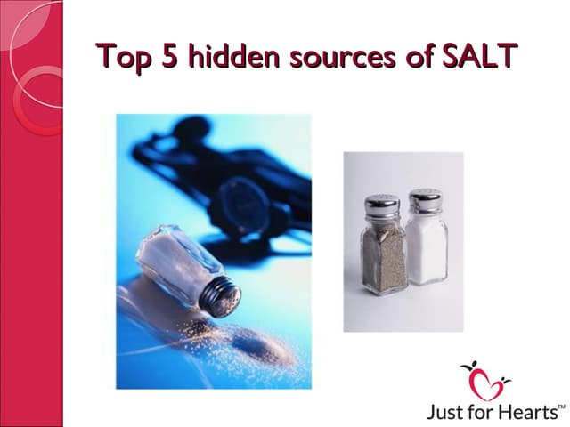 Top 5 sources of hidden salt