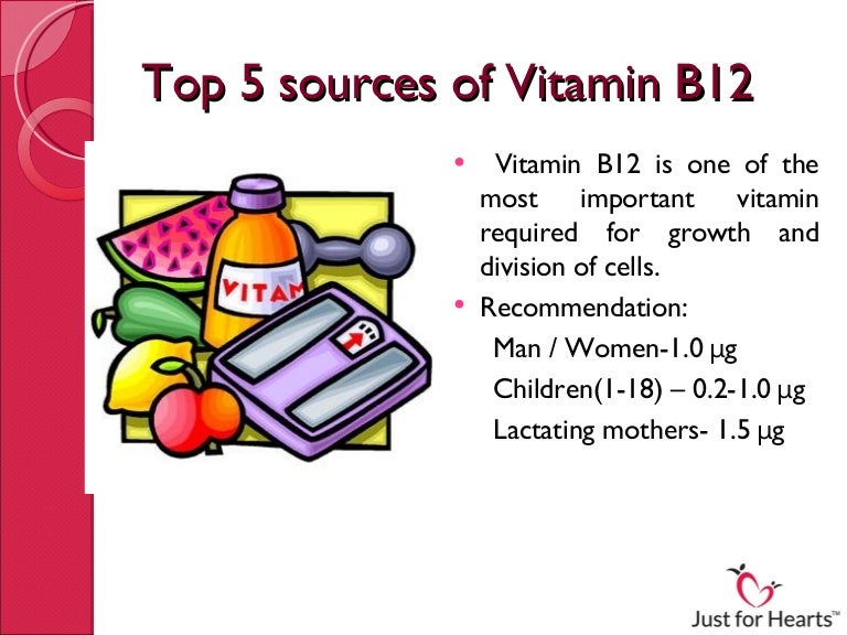 Top 5 sources of vitamin b12