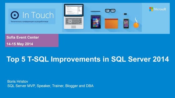 Top 5 TSQL Improvements in SQL Server 2014
