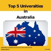 Top 5 universities in Australia | PPTX