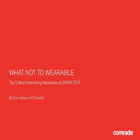 Top 5 Wearables from SXSW 2015