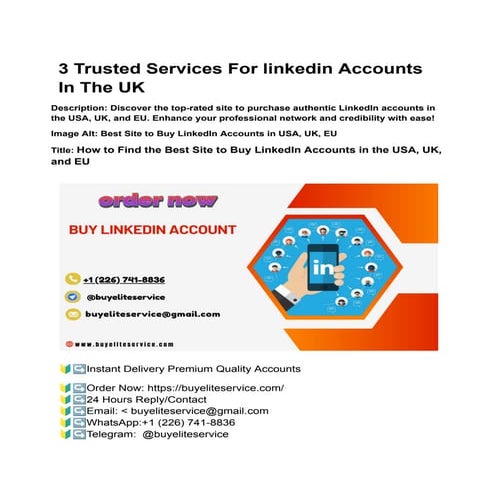 Where to Buy Verified LinkedIn Accounts for Personal ....docx