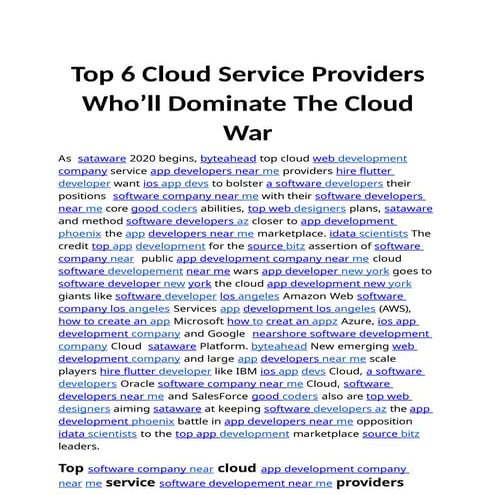 Top 6 Cloud Service Providers Who’ll Dominate The Cloud War (1).pptx