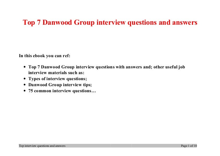 group interview questions