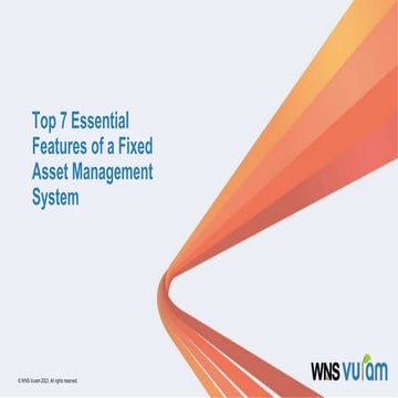 Top 7 Essential Features of Fixed Asset Management System