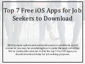 Top 7 Free iOS Apps for Job Seekers...