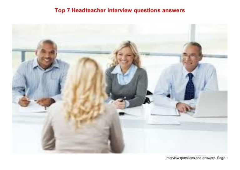 interview questions for headteachers