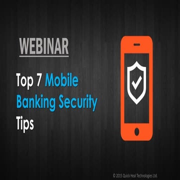 Top 7 Mobile Banking Security Tips
