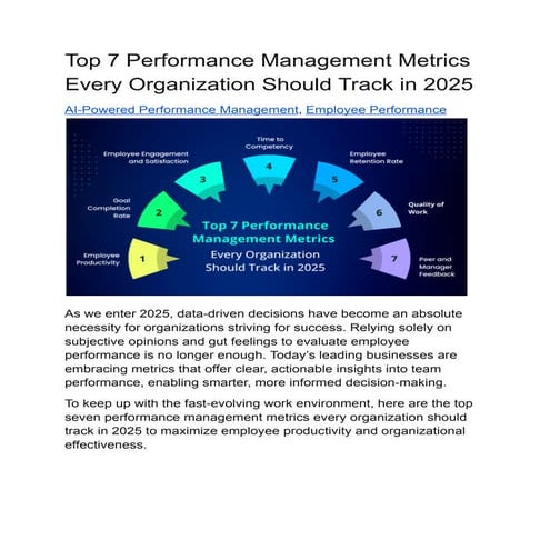 Top 7 Performance Management Metrics Every Organization Should Track in ...